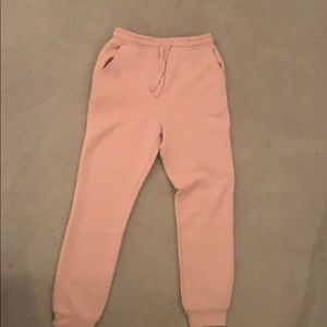 Forever 21 pink/peach sweatpant joggers